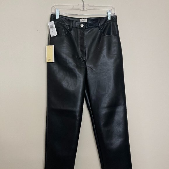 Aritzia Pants - NWT Aritzia Melina Leather Pant Black 8